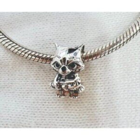 Marvel Guardians of the Galaxy Rocket Raccoon Charm, 925 Sterling Silver Charm - Picture 5 of 5